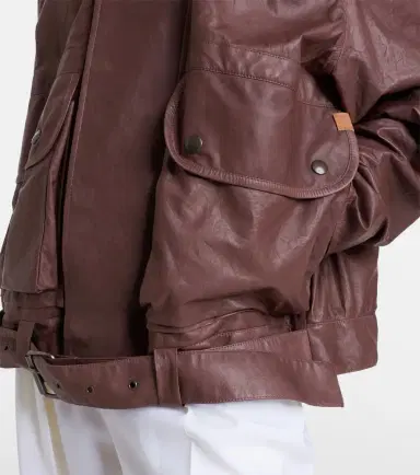 Calvin Klein Collection Isa leather jacket | Thumbnail 4