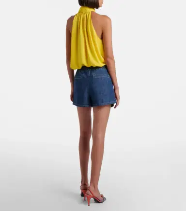 Valentino VGold denim shorts | Thumbnail 4 Valentino VGold denim shorts | Thumbnail 4