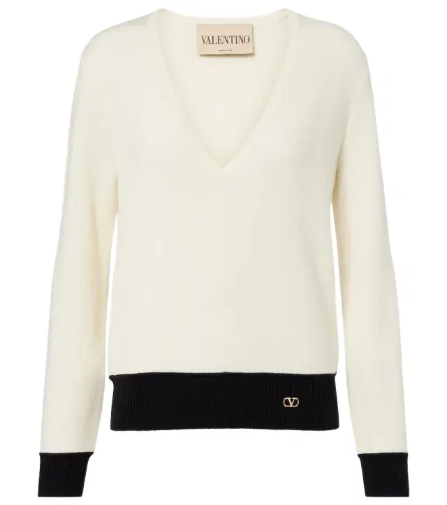 VLogo wool-blend sweater