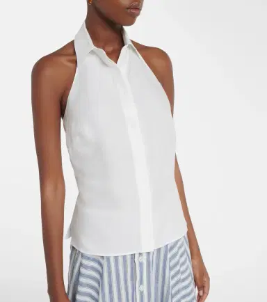Ralph Lauren Collection Eldred halterneck linen top | Thumbnail 2 Ralph Lauren Collection Eldred halterneck linen top | Thumbnail 2