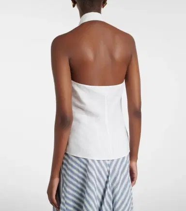 Ralph Lauren Collection Eldred halterneck linen top | Thumbnail 4 Ralph Lauren Collection Eldred halterneck linen top | Thumbnail 4