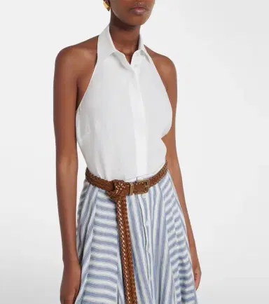 Ralph Lauren Collection Eldred halterneck linen top | Thumbnail 5 Ralph Lauren Collection Eldred halterneck linen top | Thumbnail 5