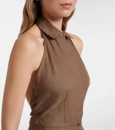 Ralph Lauren Collection Eldred linen maxi dress | Thumbnail 4 Ralph Lauren Collection Eldred linen maxi dress | Thumbnail 4