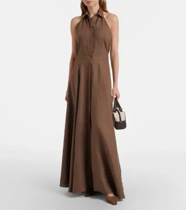 Ralph Lauren Collection Eldred linen maxi dress | Thumbnail 5 Ralph Lauren Collection Eldred linen maxi dress | Thumbnail 5