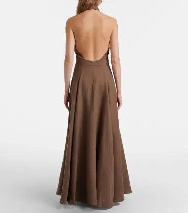 Ralph Lauren Collection Eldred linen maxi dress | Thumbnail 6 Ralph Lauren Collection Eldred linen maxi dress | Thumbnail 6