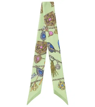 Versace Floral silk twill scarf | Thumbnail 1