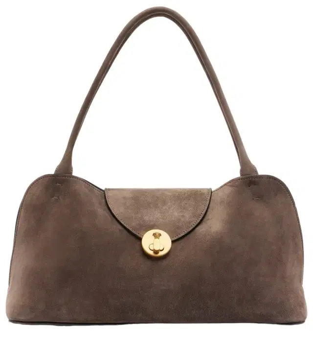 Versace Vivian suede shoulder bag