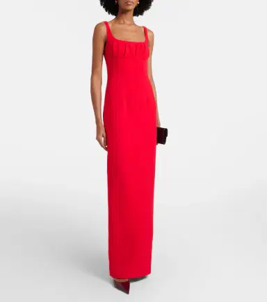 Emilia Wickstead Jianna wool crêpe maxi dress | Thumbnail 3