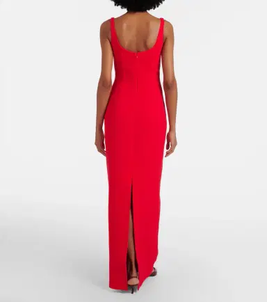 Emilia Wickstead Jianna wool crêpe maxi dress | Thumbnail 4