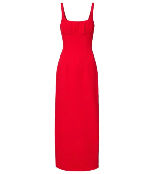 Jianna wool crêpe maxi dress