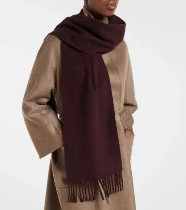 Max Mara Fringed wool scarf | Thumbnail 4