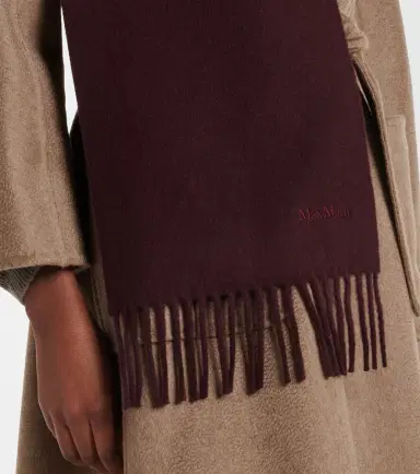 Max Mara Fringed wool scarf | Thumbnail 5