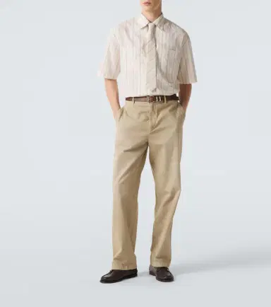 Calvin Klein Collection Nathaniel striped bowling shirt | Thumbnail 2