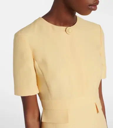 Valentino Crepe Couture VGold minidress | Thumbnail 5 Valentino Crepe Couture VGold minidress | Thumbnail 5