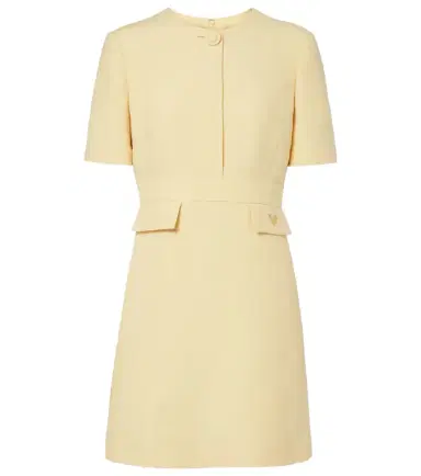 Valentino Crepe Couture VGold minidress | Thumbnail 1 Valentino Crepe Couture VGold minidress | Thumbnail 1