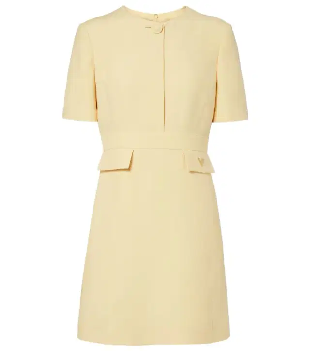 Valentino Crepe Couture VGold minidress