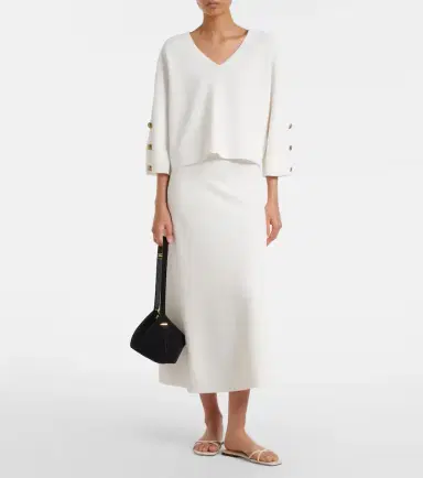 Max Mara Crêpe midi skirt | Thumbnail 3