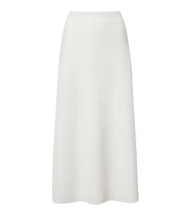 Crêpe midi skirt