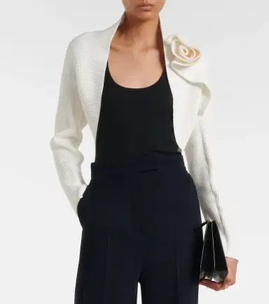 Max Mara Knitted floral-appliqué shrug | Thumbnail 2