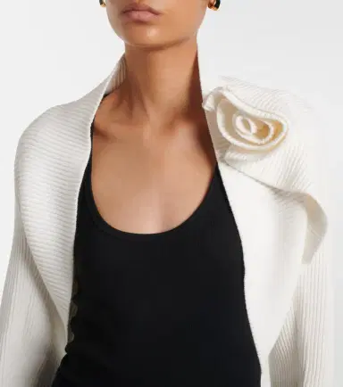 Max Mara Knitted floral-appliqué shrug | Thumbnail 4
