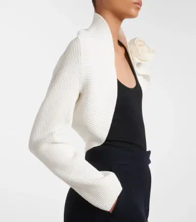 Max Mara Knitted floral-appliqué shrug | Thumbnail 6