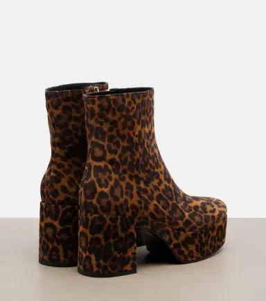 Gianvito Rossi Sally leopard-print suede ankle boots | Thumbnail 3 Gianvito Rossi Sally leopard-print suede ankle boots | Thumbnail 3