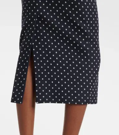 Max Mara Polka-dot jersey midi skirt | Thumbnail 2
