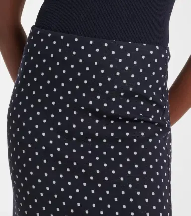Max Mara Polka-dot jersey midi skirt | Thumbnail 5