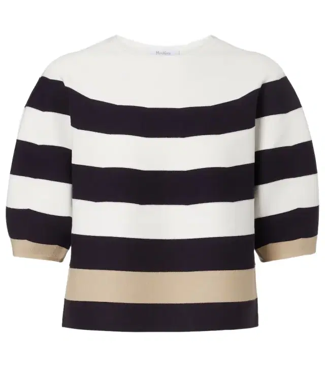 Striped knitted sweater