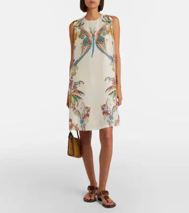 Etro Printed silk minidress | Thumbnail 2