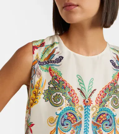 Etro Printed silk minidress | Thumbnail 5