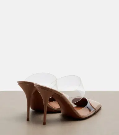 Alaïa Alaïa Le Caur patent leather and PU mules | Thumbnail 3