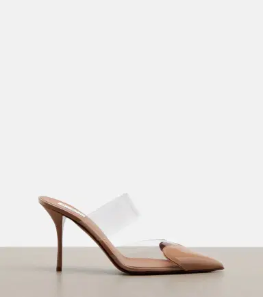 Alaïa Alaïa Le Caur patent leather and PU mules | Thumbnail 4