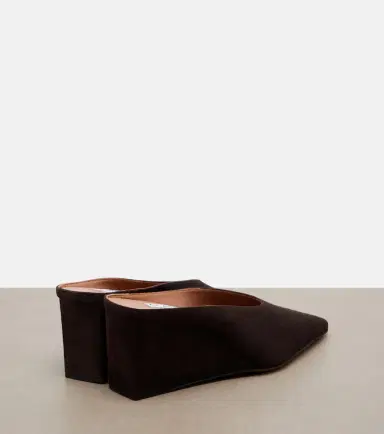 Alaïa Alaïa Cube suede wedge mules | Thumbnail 4