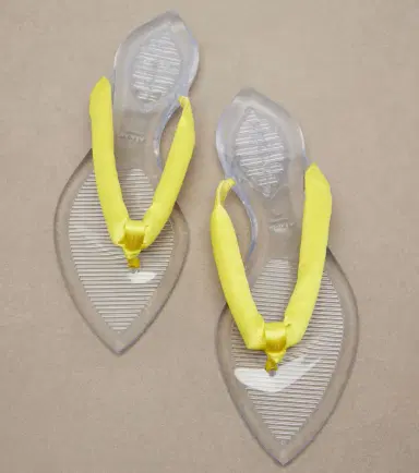 Alaïa Alaïa Invisible satin thong sandals | Thumbnail 2