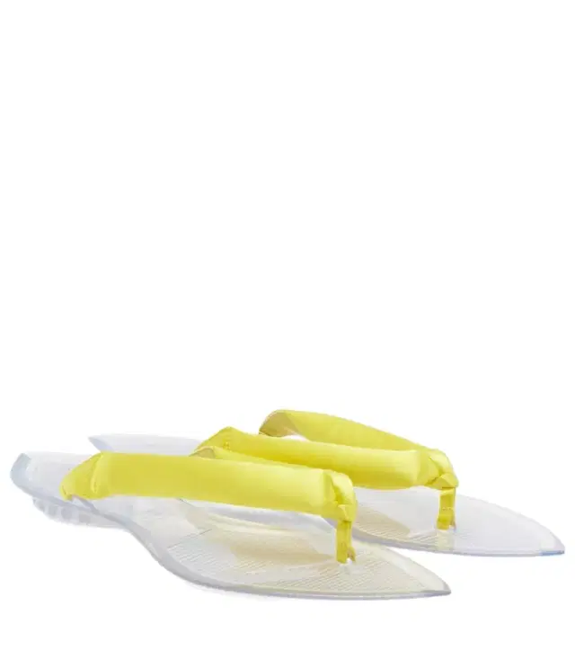 Alaia Alaïa Invisible satin thong sandals
