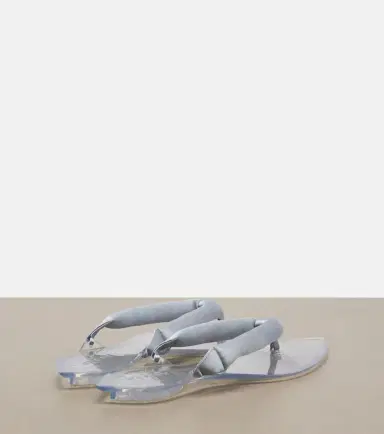 Alaia Alaïa Invisible satin thong sandals | Thumbnail 2