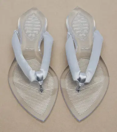 Alaia Alaïa Invisible satin thong sandals | Thumbnail 3