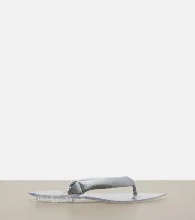 Alaia Alaïa Invisible satin thong sandals | Thumbnail 4