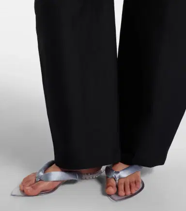 Alaia Alaïa Invisible satin thong sandals | Thumbnail 6