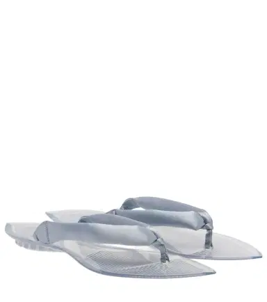 Alaia Alaïa Invisible satin thong sandals | Thumbnail 1