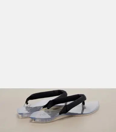 Alaïa Alaïa Invisible satin thong sandals | Thumbnail 2