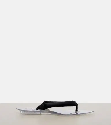 Alaïa Alaïa Invisible satin thong sandals | Thumbnail 4