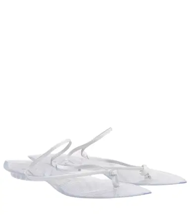Alaïa Alaïa Invisible leather thong sandals | Thumbnail 1