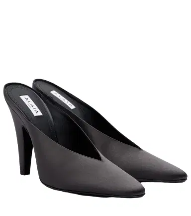 Alaïa Alaïa Cone satin mules | Thumbnail 1