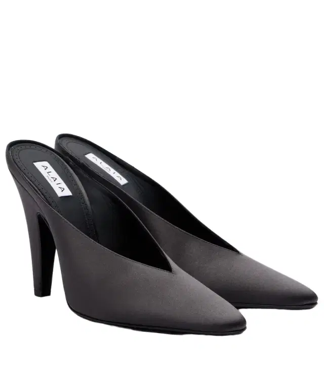 Alaïa Cone satin mules