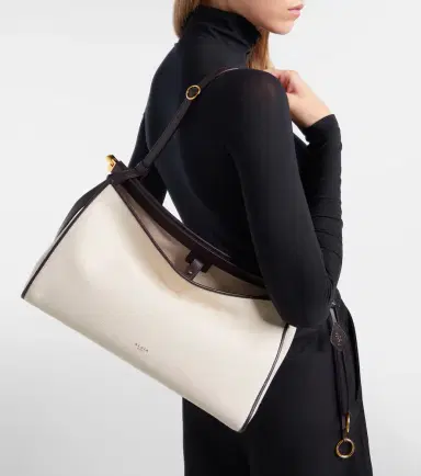 Alaia Alaïa Le Click Pocket Large canvas shoulder bag | Thumbnail 5