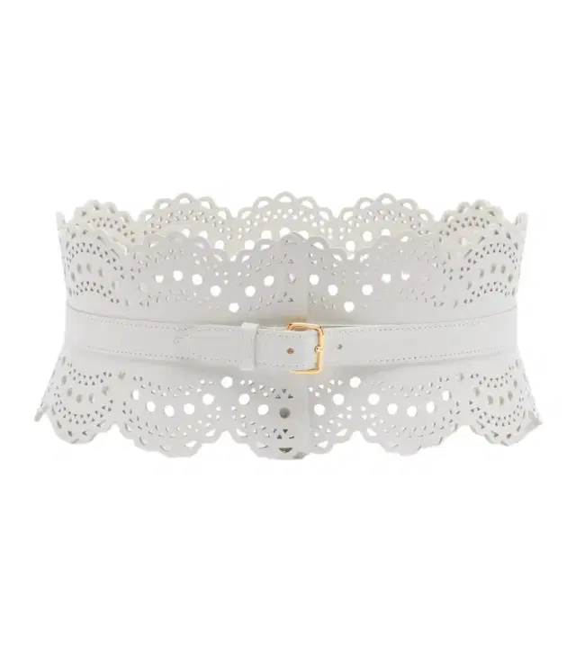 Alaia Alaïa Vienne Wave leather belt