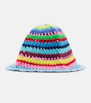 Ganni Crochet cotton bucket hat | Thumbnail 2