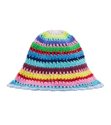 Ganni Crochet cotton bucket hat | Thumbnail 1